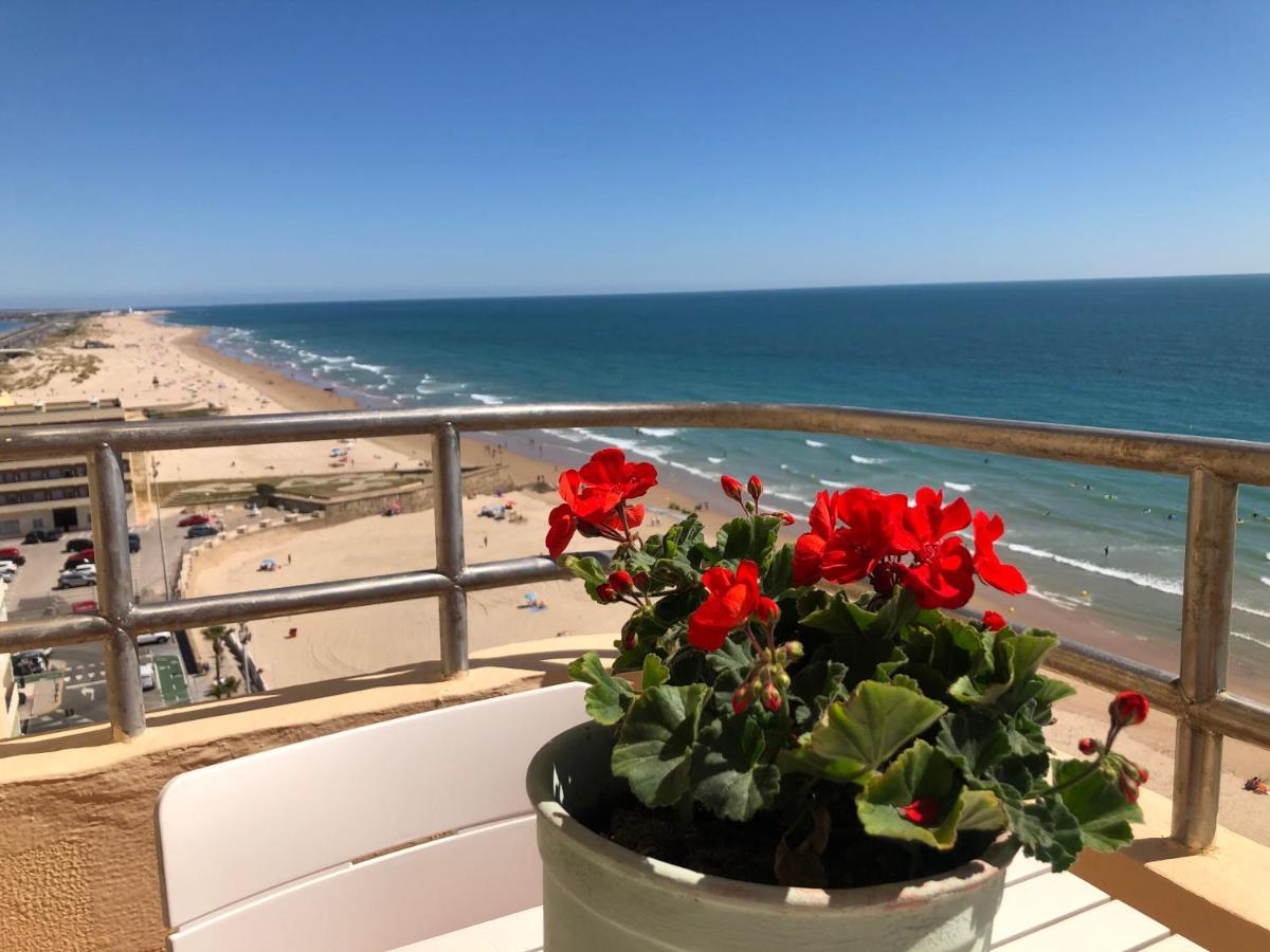 GATU Villa Bani con terraza y vista frontal al mar Cadice Esterno foto